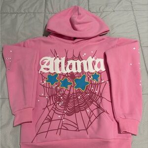 Pink atlanta spider hoodie